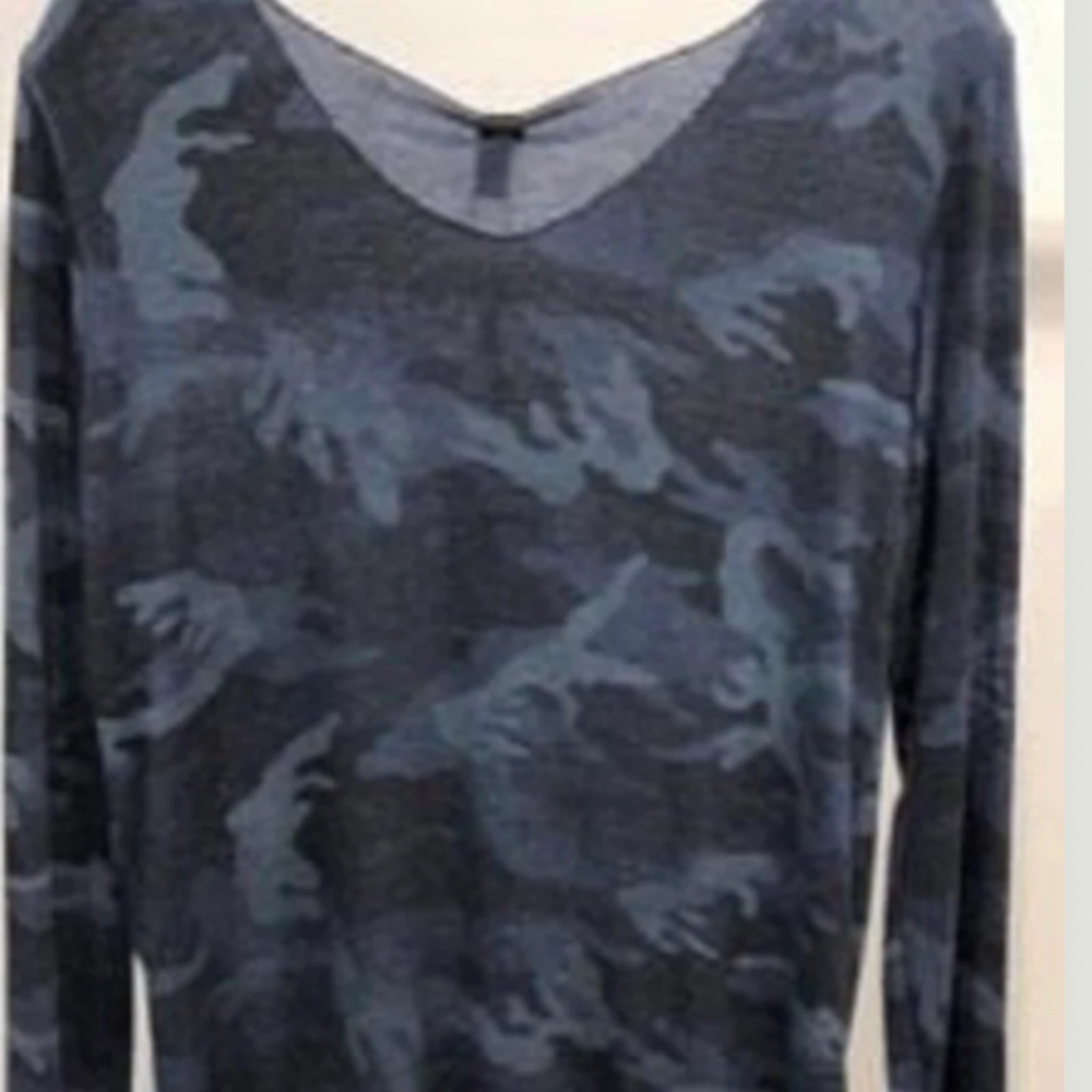 Blue Camo Top
